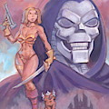 Skeletron and Battle Kitty